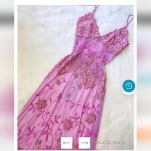 Beautiful A Line Spaghetti Straps Pink Long Prom Dresses Backless Tulle